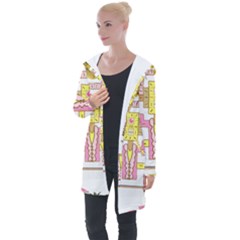 Music And Other Stuff Longline Hooded Cardigan by bfvrp