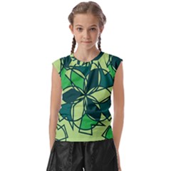 Abstract Pattern Geometric Backgrounds   Kids  Raglan Cap Sleeve Tee