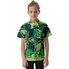 Abstract Pattern Geometric Backgrounds   Kids  Short Sleeve Shirt by Eskimos