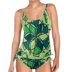 Abstract Pattern Geometric Backgrounds   Tankini Set by Eskimos