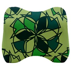 Abstract Pattern Geometric Backgrounds   Velour Head Support Cushion by Eskimos