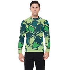 Abstract Pattern Geometric Backgrounds   Men s Long Sleeve Rash Guard by Eskimos