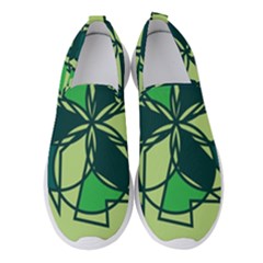 Abstract Pattern Geometric Backgrounds   Women s Slip On Sneakers by Eskimos