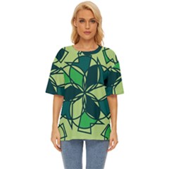 Abstract Pattern Geometric Backgrounds   Oversized Basic Tee