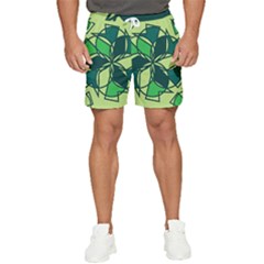 Abstract Pattern Geometric Backgrounds   Men s Runner Shorts