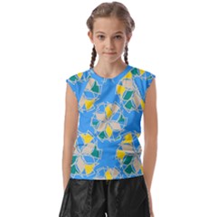 Abstract Pattern Geometric Backgrounds   Kids  Raglan Cap Sleeve Tee