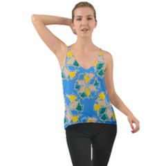 Abstract Pattern Geometric Backgrounds   Chiffon Cami by Eskimos