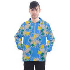 Abstract Pattern Geometric Backgrounds   Men s Half Zip Pullover by Eskimos