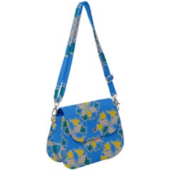 Abstract Pattern Geometric Backgrounds   Saddle Handbag by Eskimos