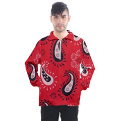 Floral Pattern Paisley Style Paisley Print   Men s Half Zip Pullover by Eskimos