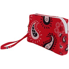 Floral Pattern Paisley Style Paisley Print   Wristlet Pouch Bag (small) by Eskimos