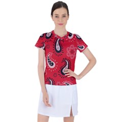 Floral Pattern Paisley Style Paisley Print   Women s Sports Top by Eskimos