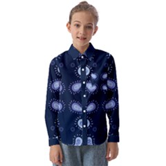 Floral Pattern Paisley Style Paisley Print   Kids  Long Sleeve Shirt by Eskimos