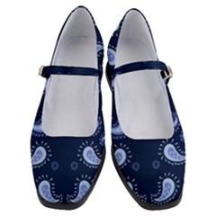 Floral Pattern Paisley Style Paisley Print   Women s Mary Jane Shoes by Eskimos