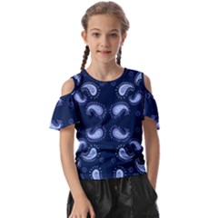 Floral Pattern Paisley Style Paisley Print   Kids  Butterfly Cutout Tee