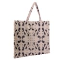 Floral pattern paisley style Paisley print.  Zipper Large Tote Bag View2