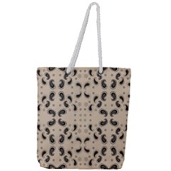 Floral Pattern Paisley Style Paisley Print   Full Print Rope Handle Tote (large) by Eskimos