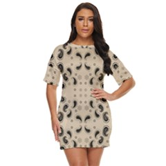 Floral Pattern Paisley Style Paisley Print   Just Threw It On Dress