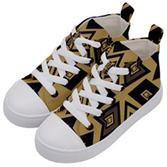 Abstract Pattern Geometric Backgrounds   Kids  Mid-top Canvas Sneakers by Eskimos