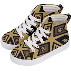 Abstract Pattern Geometric Backgrounds   Kids  Hi-top Skate Sneakers by Eskimos