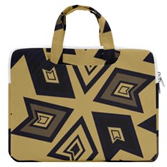 Abstract Pattern Geometric Backgrounds   Macbook Pro Double Pocket Laptop Bag by Eskimos