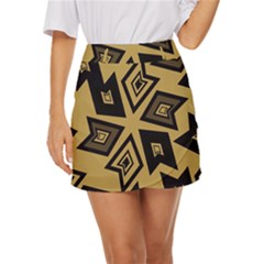 Abstract Pattern Geometric Backgrounds   Mini Front Wrap Skirt