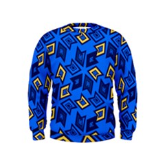 Abstract Pattern Geometric Backgrounds   Kids  Sweatshirt by Eskimos