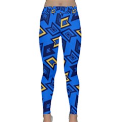 Abstract Pattern Geometric Backgrounds   Classic Yoga Leggings by Eskimos