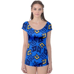 Abstract Pattern Geometric Backgrounds   Boyleg Leotard  by Eskimos