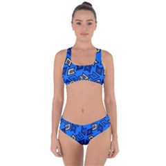 Abstract Pattern Geometric Backgrounds   Criss Cross Bikini Set by Eskimos