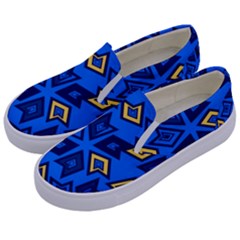 Abstract Pattern Geometric Backgrounds   Kids  Canvas Slip Ons by Eskimos