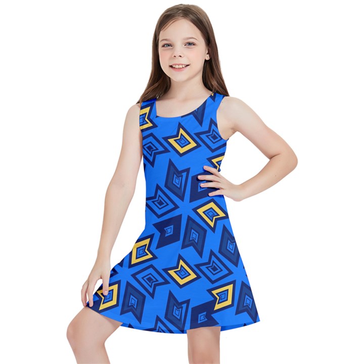 Abstract pattern geometric backgrounds   Kids  Lightweight Sleeveless Dress