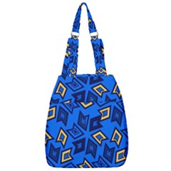 Abstract Pattern Geometric Backgrounds   Center Zip Backpack by Eskimos