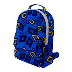 Abstract Pattern Geometric Backgrounds   Flap Pocket Backpack (large) by Eskimos