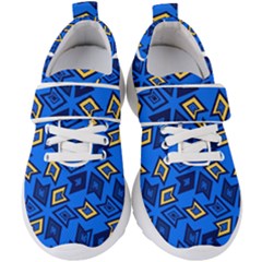 Abstract Pattern Geometric Backgrounds   Kids  Velcro Strap Shoes by Eskimos