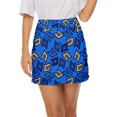 Abstract Pattern Geometric Backgrounds   Mini Front Wrap Skirt