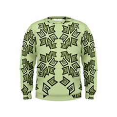 Abstract Pattern Geometric Backgrounds   Kids  Sweatshirt by Eskimos