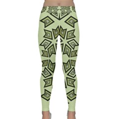 Abstract Pattern Geometric Backgrounds   Classic Yoga Leggings by Eskimos