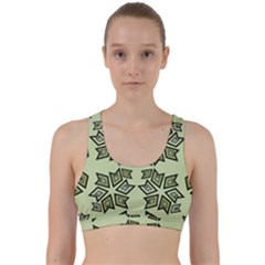 Abstract Pattern Geometric Backgrounds   Back Weave Sports Bra by Eskimos