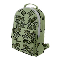 Abstract Pattern Geometric Backgrounds   Flap Pocket Backpack (large) by Eskimos