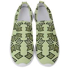 Abstract Pattern Geometric Backgrounds   Men s Slip On Sneakers by Eskimos