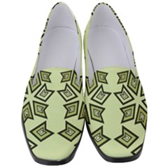 Abstract Pattern Geometric Backgrounds   Women s Classic Loafer Heels by Eskimos