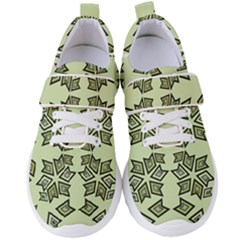 Abstract Pattern Geometric Backgrounds   Women s Velcro Strap Shoes by Eskimos