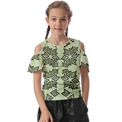 Abstract Pattern Geometric Backgrounds   Kids  Butterfly Cutout Tee