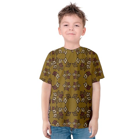 Abstract Pattern Geometric Backgrounds   Kids  Cotton Tee by Eskimos