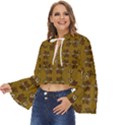 Abstract pattern geometric backgrounds   Boho Long Bell Sleeve Top View2