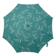 Folk Flowers Print Floral Pattern Ethnic Art Hook Handle Umbrellas (medium) by Eskimos