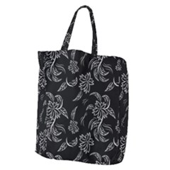 Folk Flowers Print Floral Pattern Ethnic Art Giant Grocery Tote by Eskimos