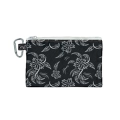 Folk Flowers Print Floral Pattern Ethnic Art Canvas Cosmetic Bag (small) by Eskimos