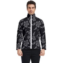 Folk Flowers Print Floral Pattern Ethnic Art Men s Bomber Jacket